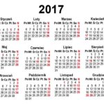 Kalendarium 2017 w formatach EPS, PDF, CDR do pobrania